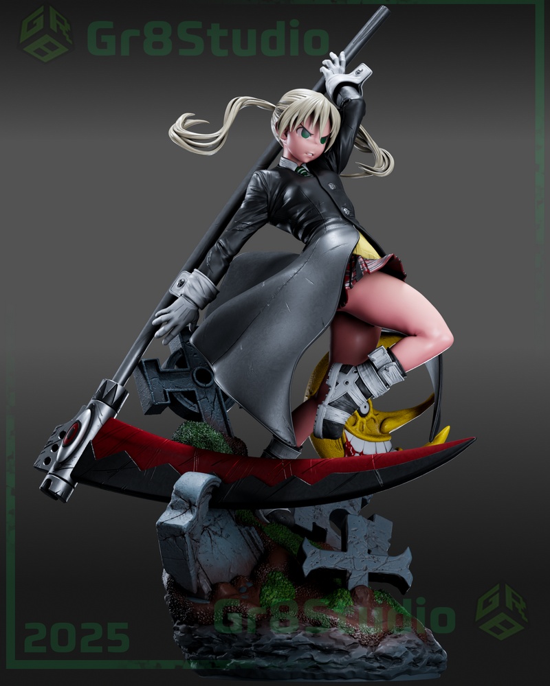 Gr8Tech - 《灵魂吸收者》玛卡·阿尔班 3D打印模型|Gr8Tech – Soul Eater – Maka Albarn – 3D Print Model