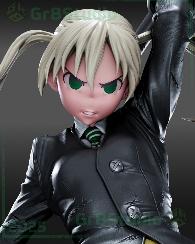 Gr8Tech - 《灵魂吸收者》玛卡·阿尔班 3D打印模型|Gr8Tech – Soul Eater – Maka Albarn – 3D Print Model