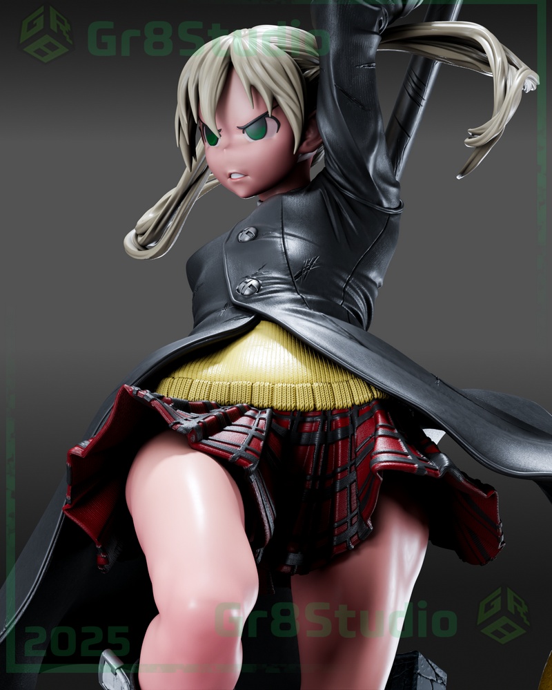Gr8Tech - 《灵魂吸收者》玛卡·阿尔班 3D打印模型|Gr8Tech – Soul Eater – Maka Albarn – 3D Print Model