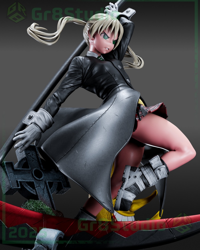 Gr8Tech - 《灵魂吸收者》玛卡·阿尔班 3D打印模型|Gr8Tech – Soul Eater – Maka Albarn – 3D Print Model