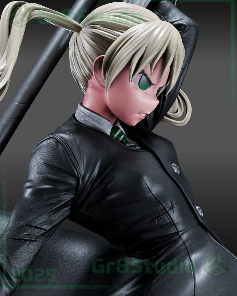 Gr8Tech - 《灵魂吸收者》玛卡·阿尔班 3D打印模型|Gr8Tech – Soul Eater – Maka Albarn – 3D Print Model