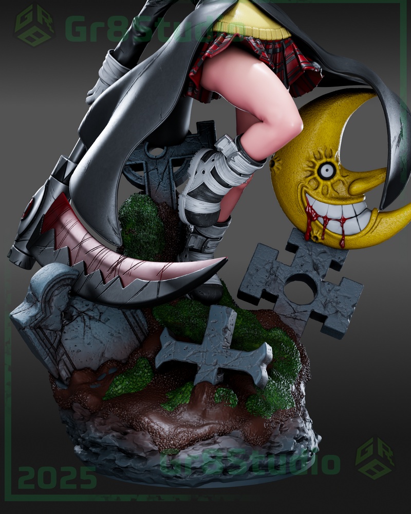 Gr8Tech - 《灵魂吸收者》玛卡·阿尔班 3D打印模型|Gr8Tech – Soul Eater – Maka Albarn – 3D Print Model