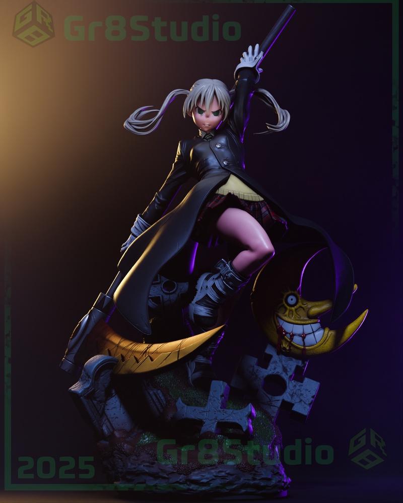 Gr8Tech - 《灵魂吸收者》玛卡·阿尔班 3D打印模型|Gr8Tech – Soul Eater – Maka Albarn – 3D Print Model