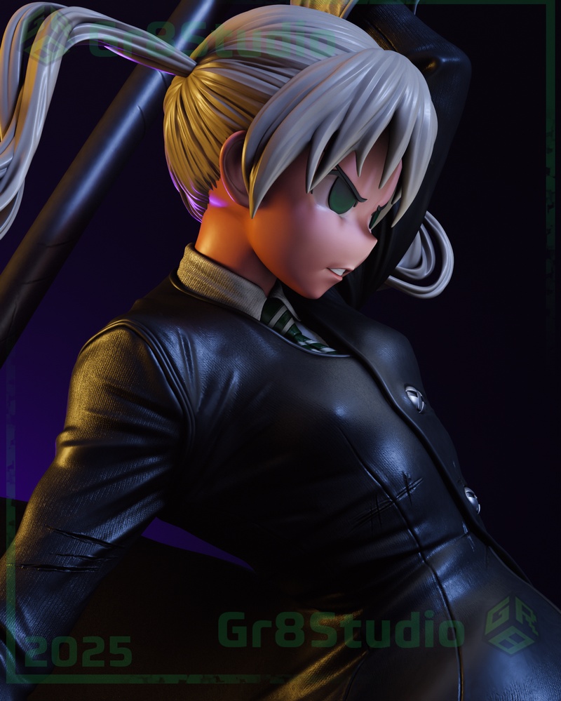 Gr8Tech - 《灵魂吸收者》玛卡·阿尔班 3D打印模型|Gr8Tech – Soul Eater – Maka Albarn – 3D Print Model
