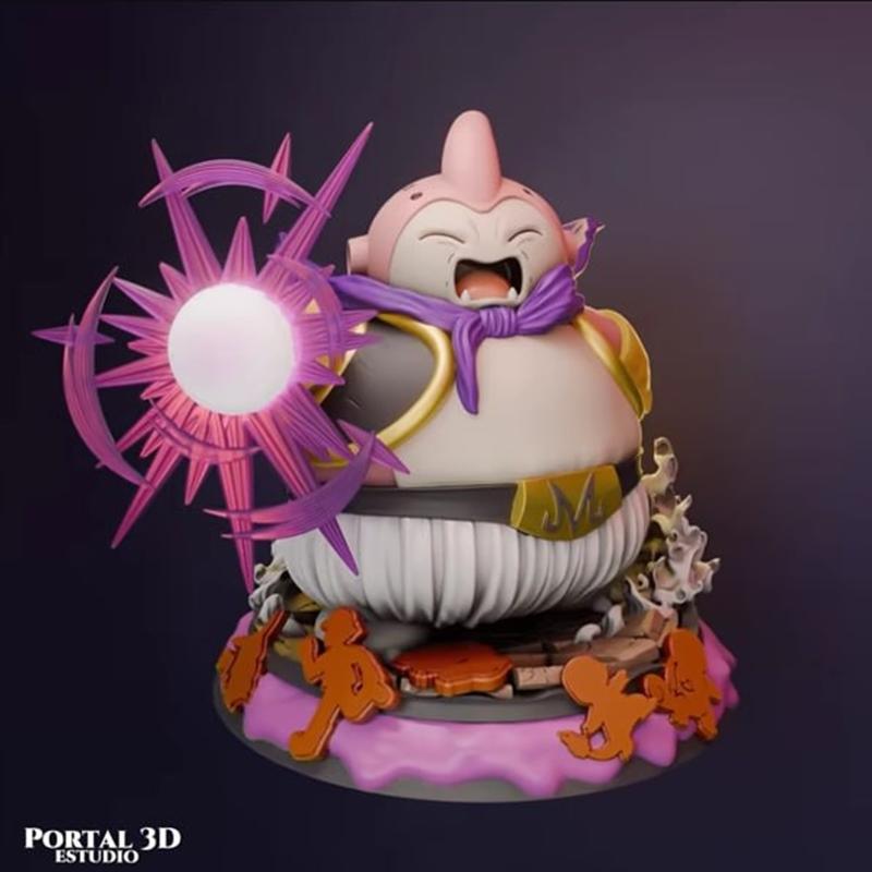 斯诺拉克 x 魔人布欧 3D打印模型|Snorlax x Majin Boo – 3D Print Model STL
