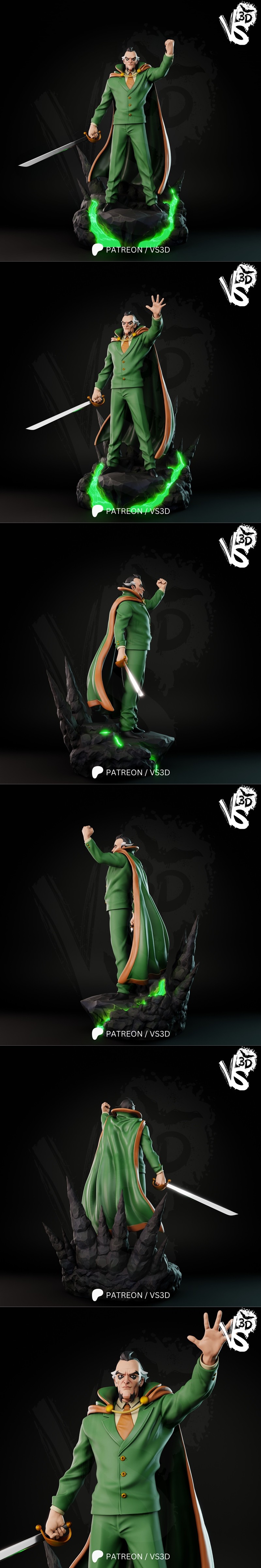 VS3D – 阿尔·古尔 TAS – 3D打印模型|VS3D – Ra’s al Ghul TAS – 3D Print Model STL