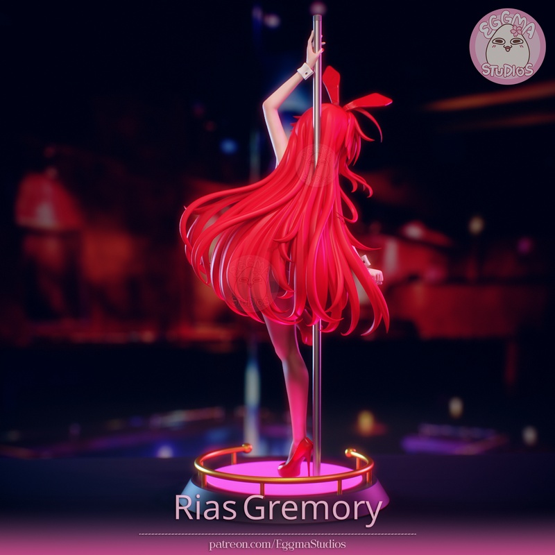 Eggma工作室打造的《高 School DxD》里亚斯·格雷莫里3D打印模型|Eggma Studios – High School DxD – Rias Gremory – 3D Print Model