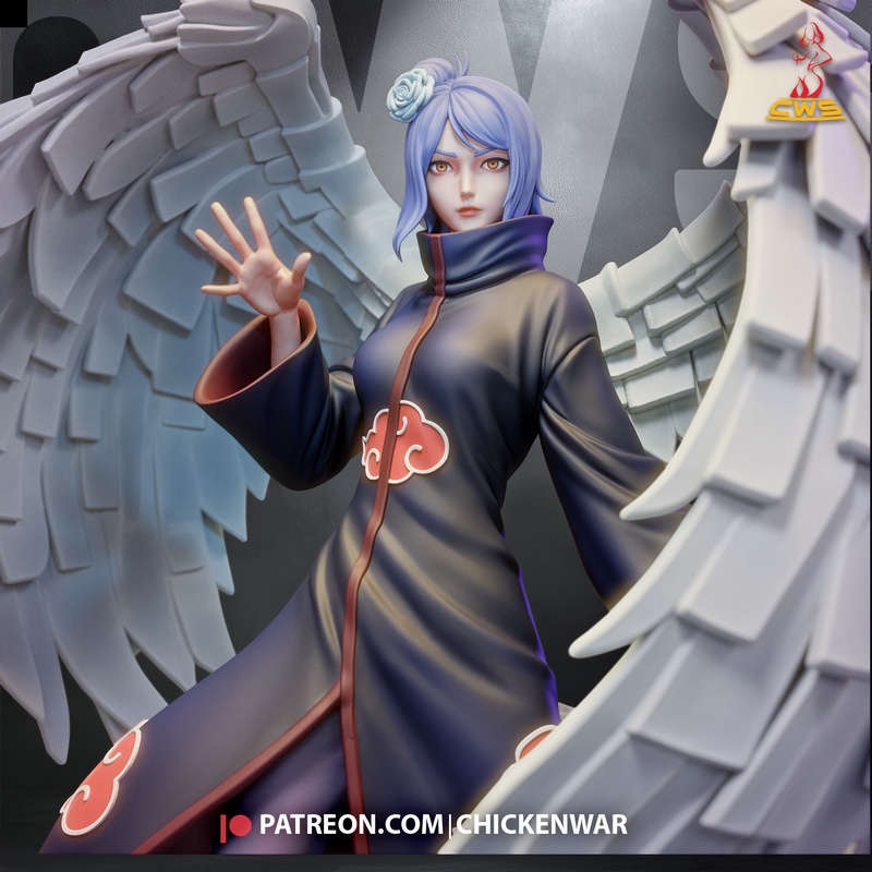 CW Studio - Naruto - 宫野志保 3D打印模型|CW Studio – Naruto – Konan – 3D Print Model