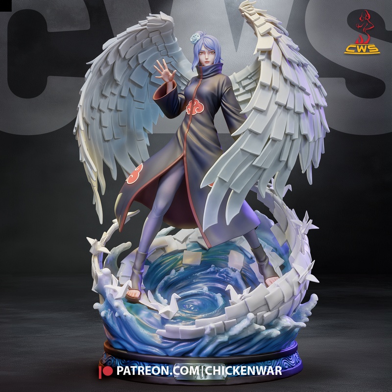 CW Studio - Naruto - 宫野志保 3D打印模型|CW Studio – Naruto – Konan – 3D Print Model