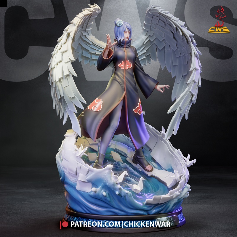 CW Studio - Naruto - 宫野志保 3D打印模型|CW Studio – Naruto – Konan – 3D Print Model