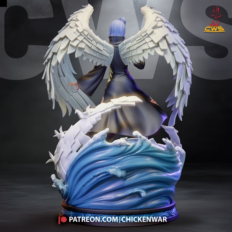 CW Studio - Naruto - 宫野志保 3D打印模型|CW Studio – Naruto – Konan – 3D Print Model