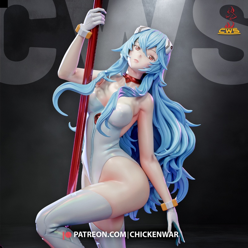 CW工作室出品《新世纪福音战士》明日香·亚美利卡3D打印模型|CW Studio – Evangelion – Rei Ayanami Bikini – 3D Print Model