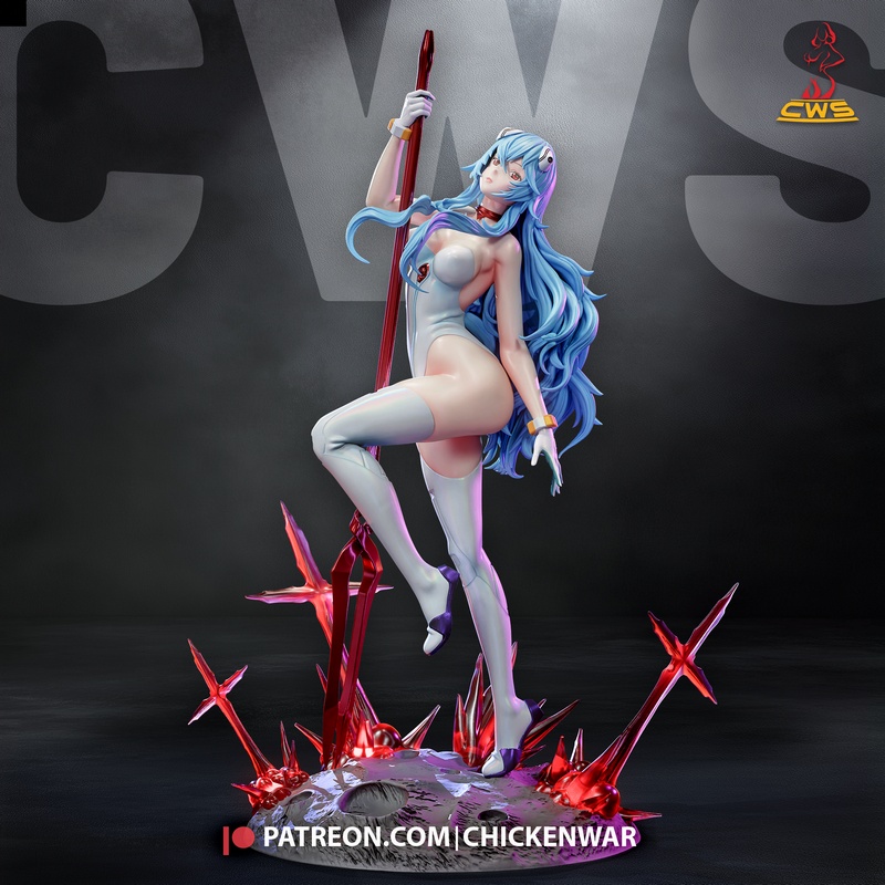 CW工作室出品《新世纪福音战士》明日香·亚美利卡3D打印模型|CW Studio – Evangelion – Rei Ayanami Bikini – 3D Print Model