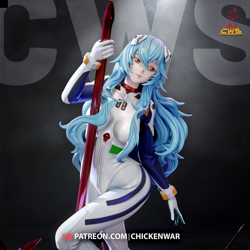 CW工作室 - 漫画《新世纪福音战士》 - 依文·艾尔兰米 3D打印模型|CW Studio – Evangelion – Rei Ayanami – 3D Print Model