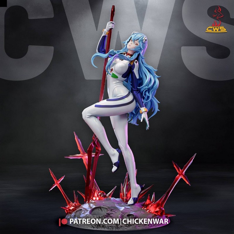 CW工作室 - 漫画《新世纪福音战士》 - 依文·艾尔兰米 3D打印模型|CW Studio – Evangelion – Rei Ayanami – 3D Print Model