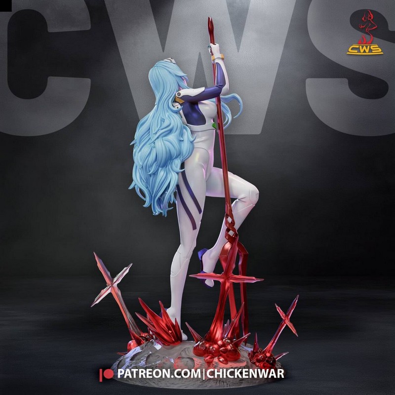 CW工作室 - 漫画《新世纪福音战士》 - 依文·艾尔兰米 3D打印模型|CW Studio – Evangelion – Rei Ayanami – 3D Print Model