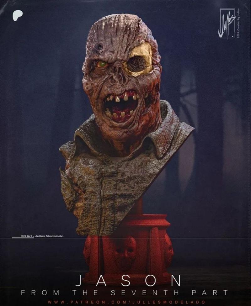 Julles模型-无面具杰森-3D打印模型|Julles Modelado – Jason without mask – 3D Print Model STL