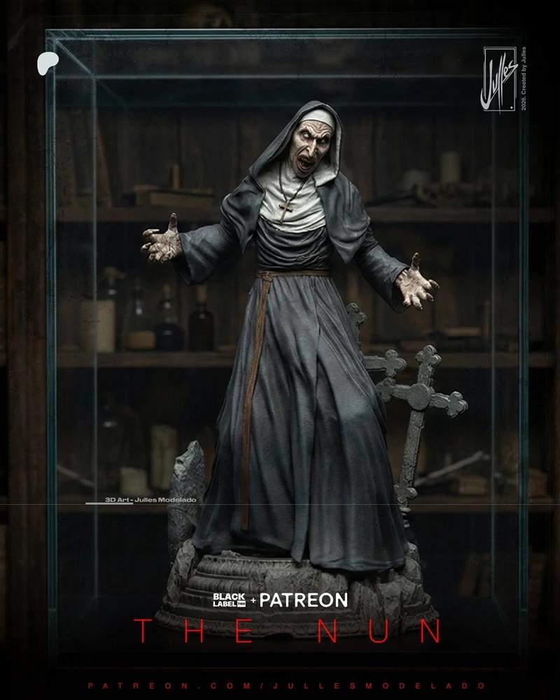 Julles模型-圣女印花-3D打印模型STL|Julles Modelado – The Nun Print ok – 3D Print Model STL