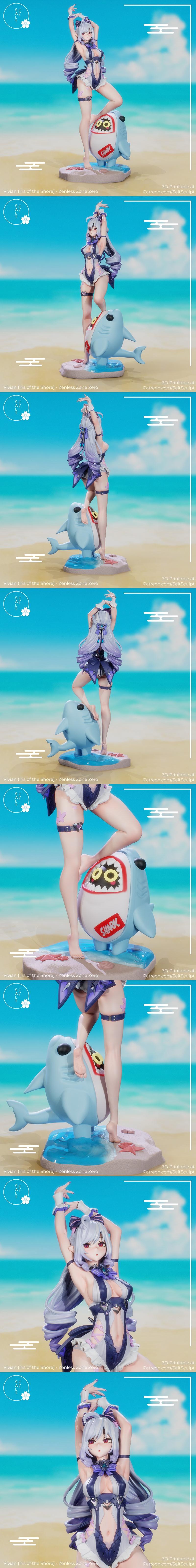 Vivian（海岸之虹）3D打印模型|Vivian (Iris of the Shore) – 3D Print Model STL