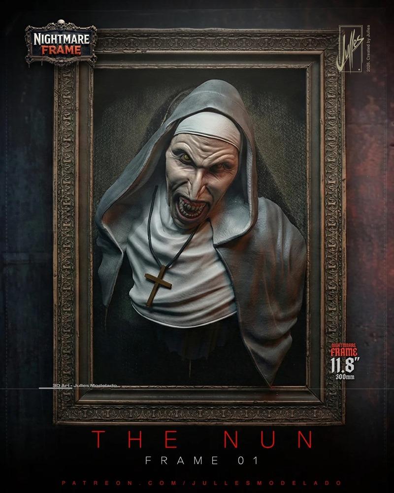 Julles模型制作 - Nightmare Frame 修女 3D打印模型|Julles Modelado – Nightmare Frame The Nun – 3D Print Model STL