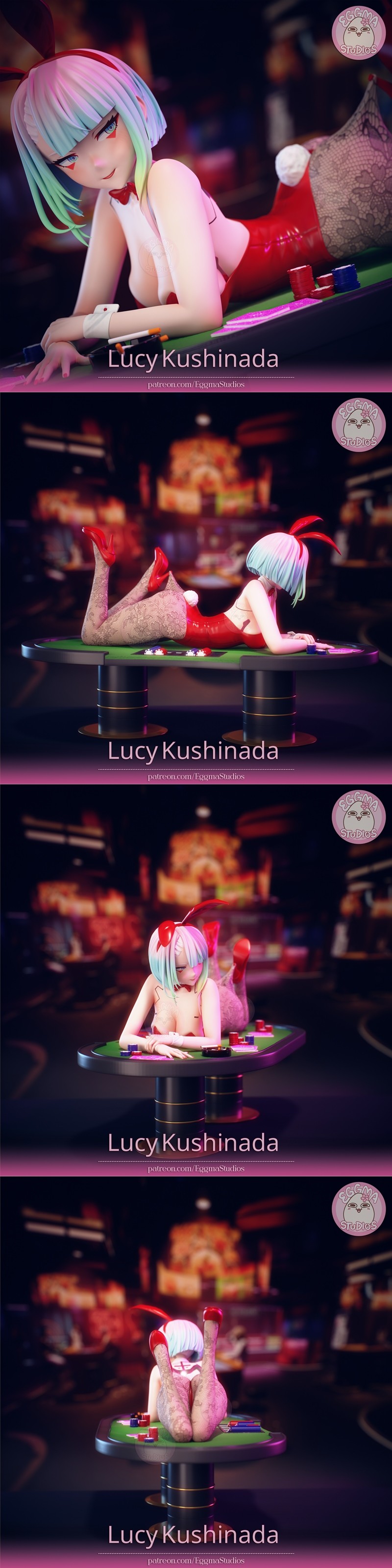 Eggma Studios《埃德加运行者》露西 3D打印模型|Eggma Studios – Edgerunners – Lucy – 3D Print Model STL
