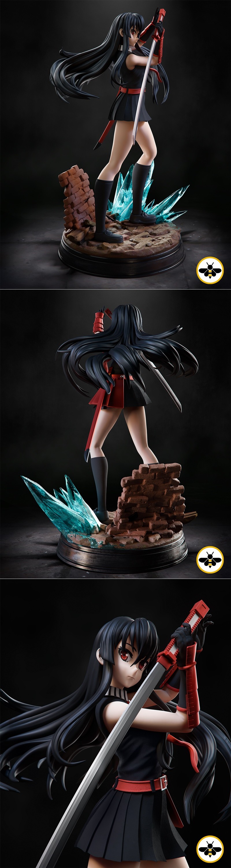 Akame Ga Kill 3D打印模型|Akame – Akame Ga kill – 3D Print Model STL