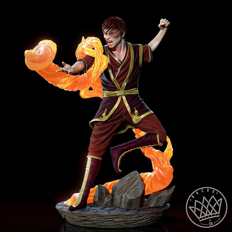 纳瓦罗CG - 阿凡达Zuko雕像 - 3D打印模型|Nacho CG – Fan Art – Zuko from Avatar Statue – 3D Print Model STL