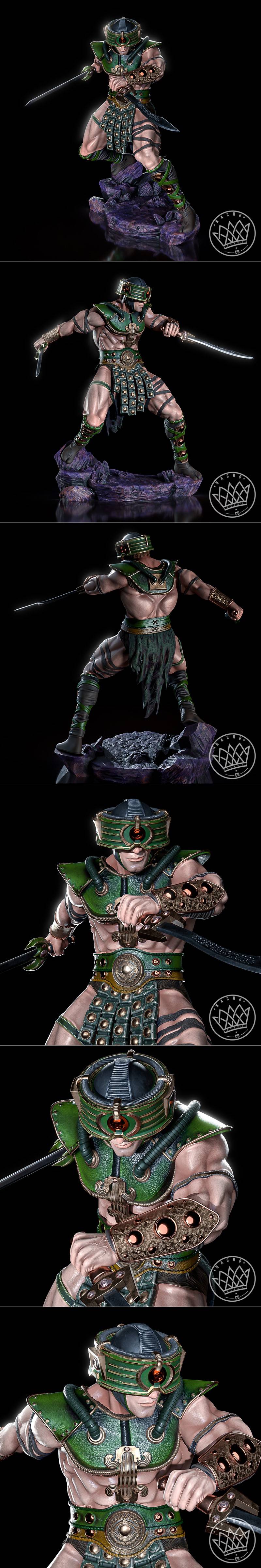 MOTU三角klops角色3D打印模型|Nacho CG – Fan Art – Tri Klops from MOTU Statue – 3D Print Model STL