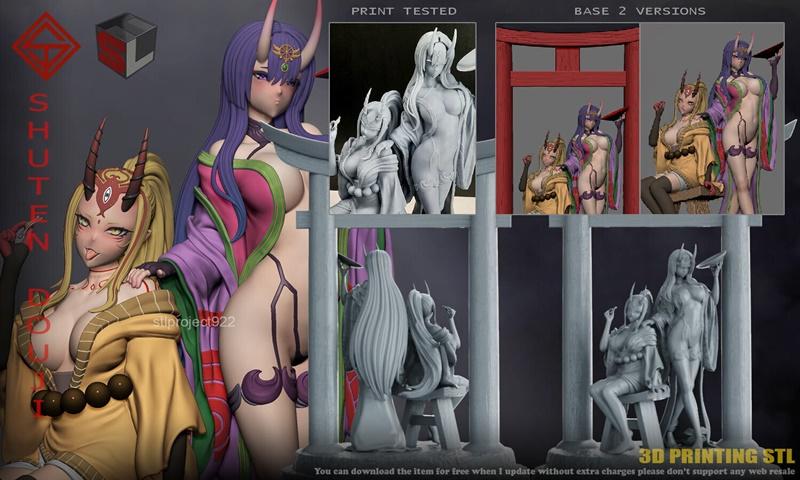STL项目 - 乱马 - 佐藤美奈子 3D打印模型|STL Project – Shuten Douji – 3D Print Model STL