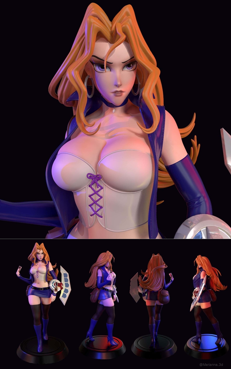 宝可梦 伊布 3D打印模型 STL|Yu-gi-oh Mai Valentine – 3D Print Model STL