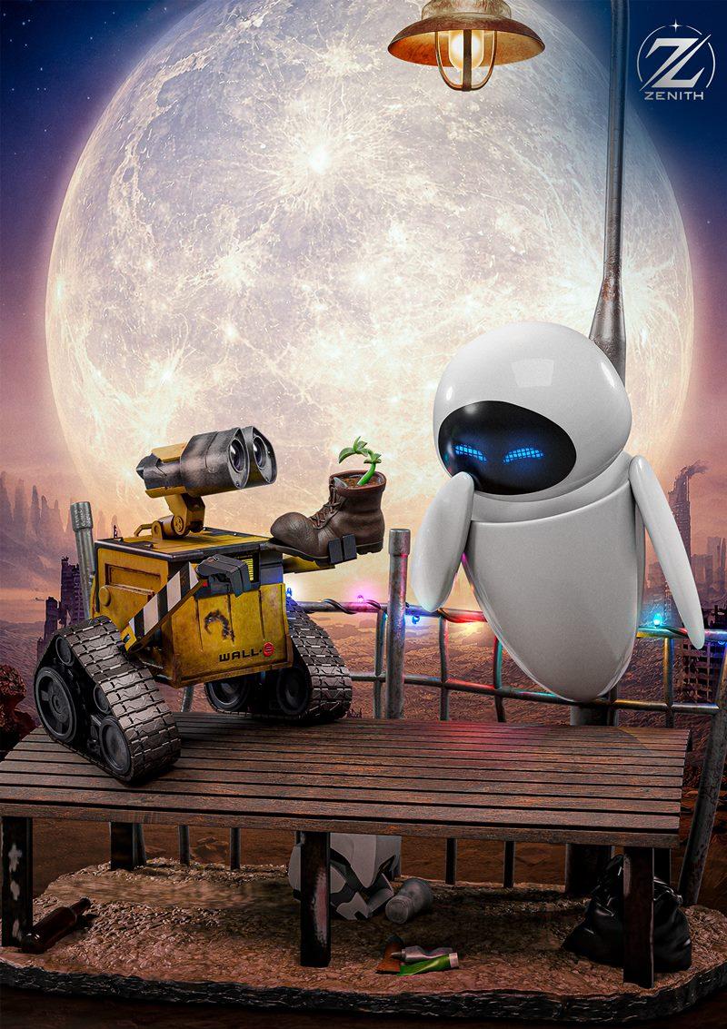 Zenith Studios - 墙龟与伊芙 - 3D打印模型|Zenith Studios – Wall-E and Eve – 3D Print Model STL