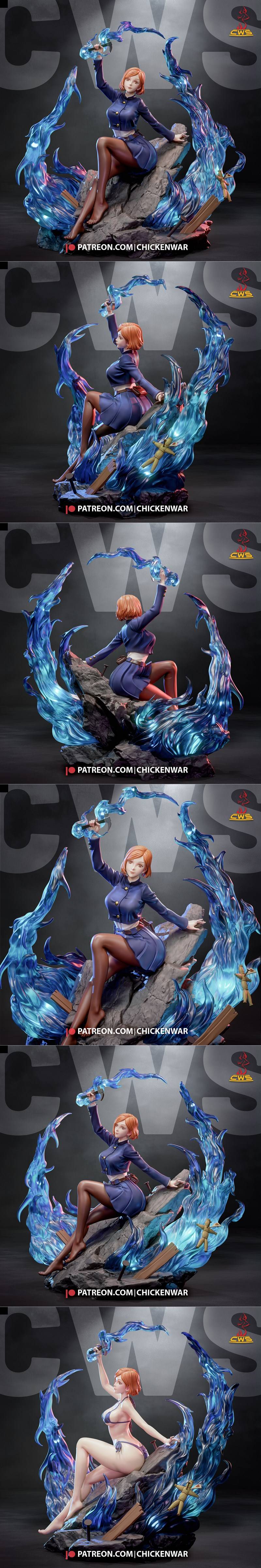 CW Studio - 咒术回战 - 野村桂崎 - 3D打印模型|CW Studio – Jujutsu Kaisen – Nobara Kugisaki – 3D Print Model STL