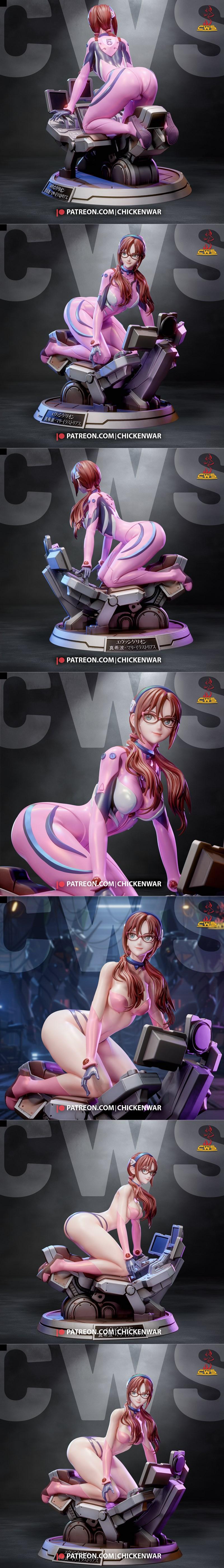 CW工作室 - 进击的巨人 - 马里·艾尔文 3D打印模型|CW Studio – Evangelion – Mari Makinami – 3D Print Model STL