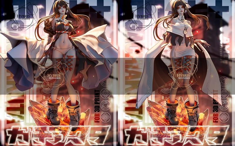 Hybris Studios旗下《Gachiakuta》收藏包中的“Amo”角色3D打印模型|Hybris Studios – Amo from Gachiakuta Collector Package – 3D Print Model STL