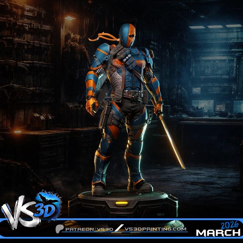VS3D - 亚瑞克·奥里金斯 - 死亡射线|VS3D – Deathstroke – Arkham Origins – 3D Print Model STL