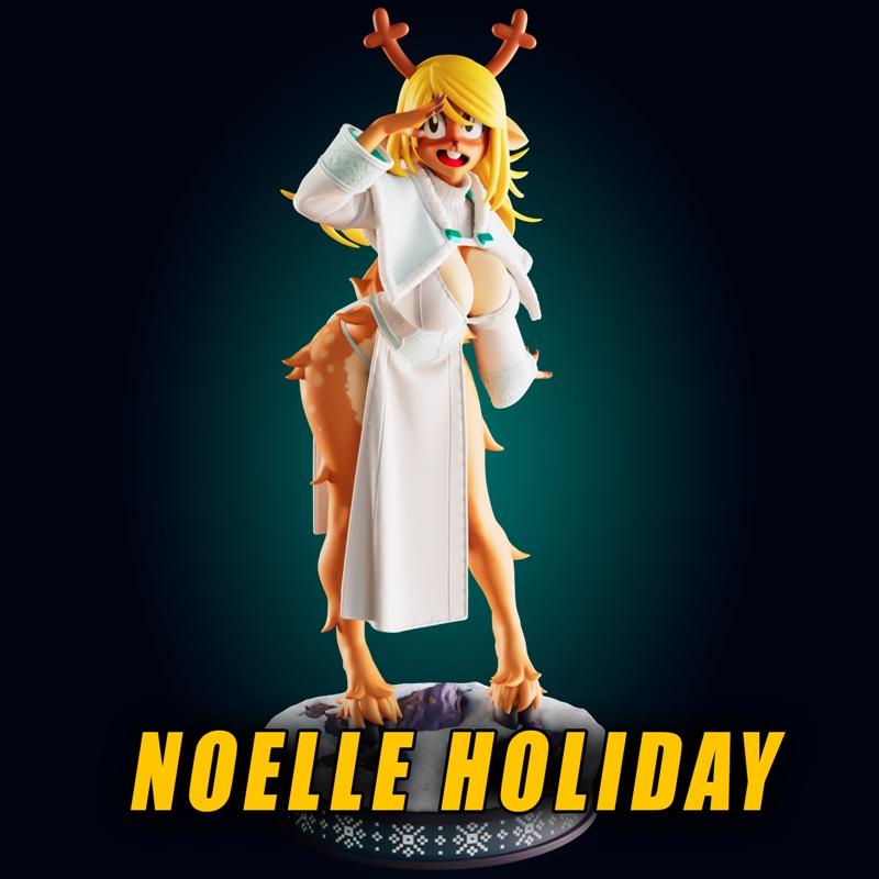 Noelle Holiday可爱鹿女角色3D打印模型|Officer Rhu – Noelle Holiday Cute Deer Girl – 3D Print Model STL
