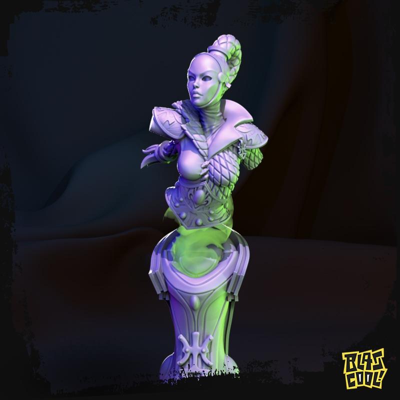 哈莱女王战士 3D打印模型|Harle-Queens warriors – 3D Print Model STL