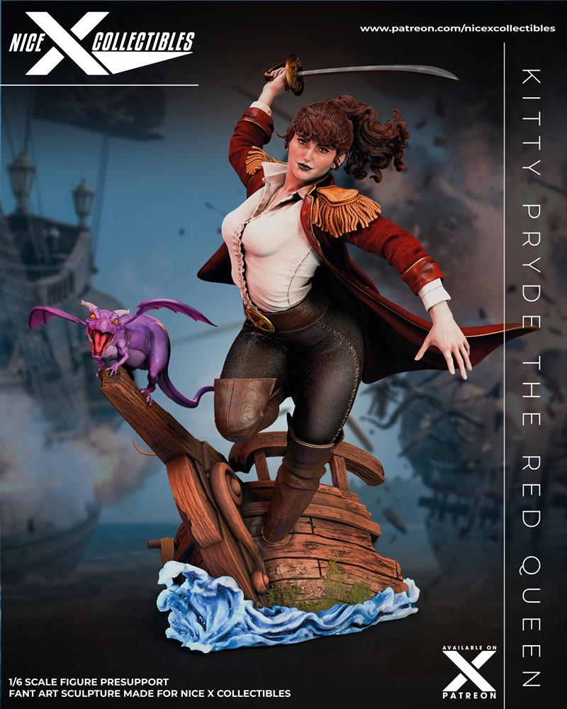 Nice X Collectibles - 红皇后 - 3D打印模型|Nice X Collectibles – Red Queen – 3D Print Model STL