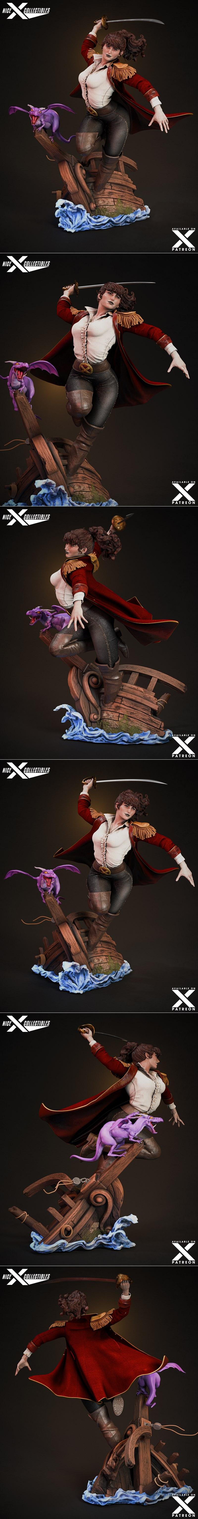 Nice X Collectibles - 红皇后 - 3D打印模型|Nice X Collectibles – Red Queen – 3D Print Model STL