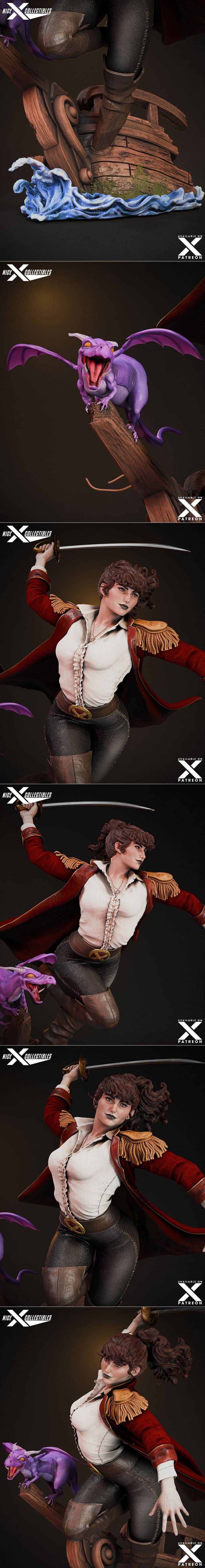 Nice X Collectibles - 红皇后 - 3D打印模型|Nice X Collectibles – Red Queen – 3D Print Model STL