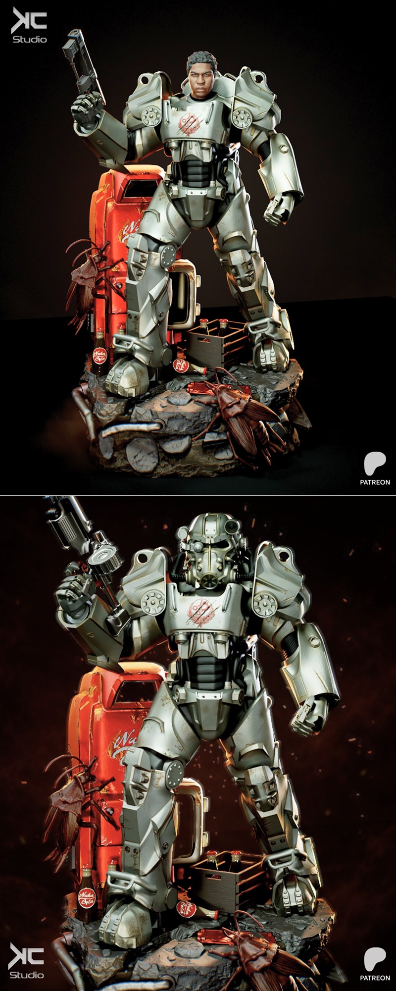 KcStudio - 最终幻想 - 马库斯3D打印模型|KcStudio – Maximus Fallout – 3D Print Model STL