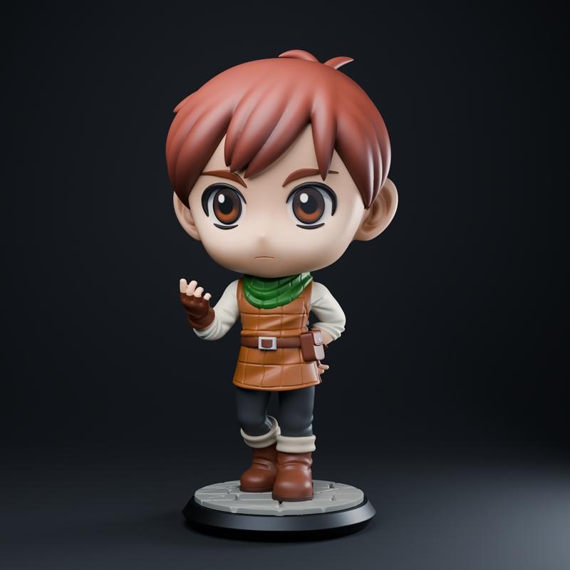 Chilchuk dungeon meshi 3D打印模型|Chibi Land Figures – Chilchuk – Dungeon Meshi – Chibi – 3D Print Model STL