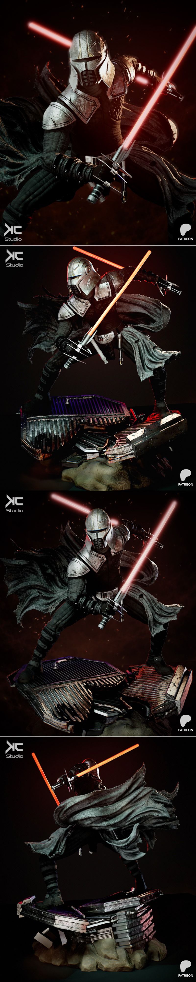 KcStudio – 斯塔克利尔 – 3D打印模型|KcStudio – Starkiller – 3D Print Model STL