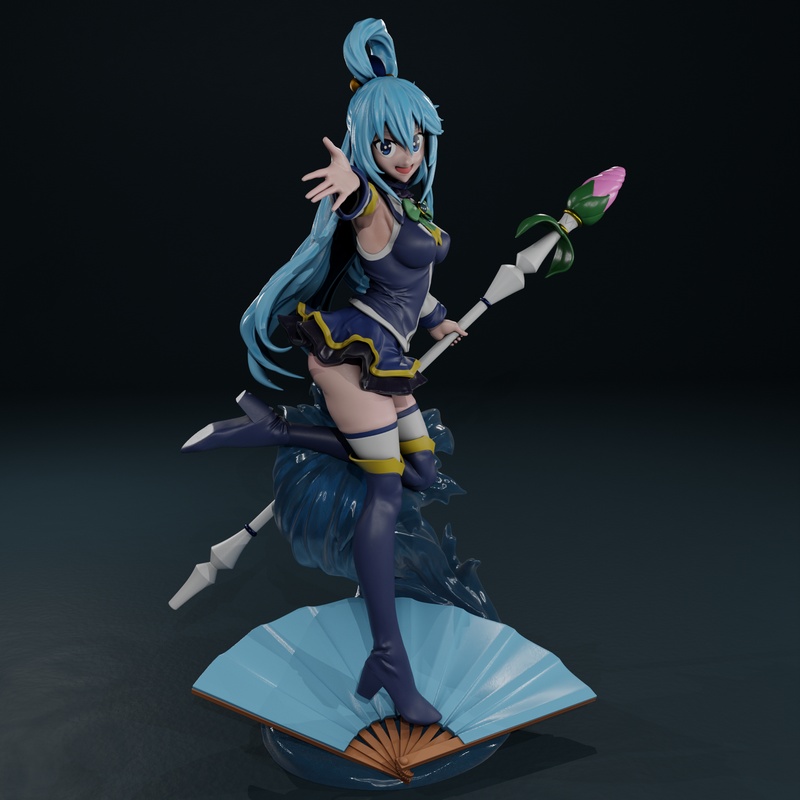 Gr8Tech - 水之女神 - 混沌之神|Gr8Tech – Aqua – Konosuba – 3D Print Model