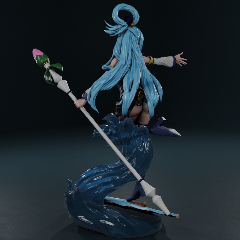 Gr8Tech - 水之女神 - 混沌之神|Gr8Tech – Aqua – Konosuba – 3D Print Model