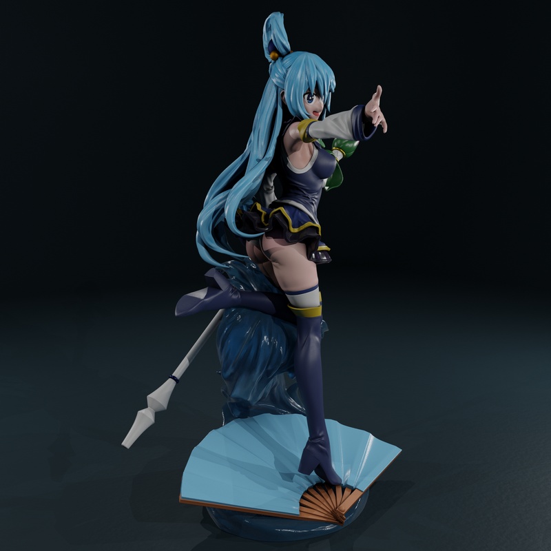 Gr8Tech - 水之女神 - 混沌之神|Gr8Tech – Aqua – Konosuba – 3D Print Model