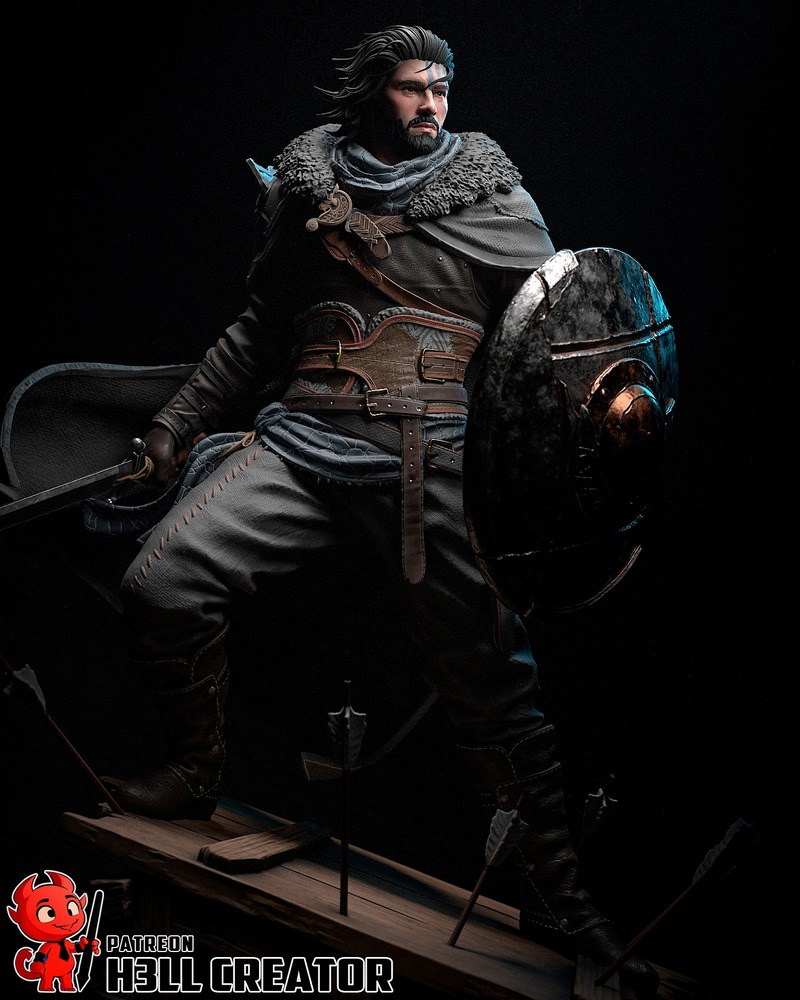 H3LL创作—猩红沙漠—kliff 3D打印模型|H3LL Creator – Crimson Desert – Kliff – 3D Print Model