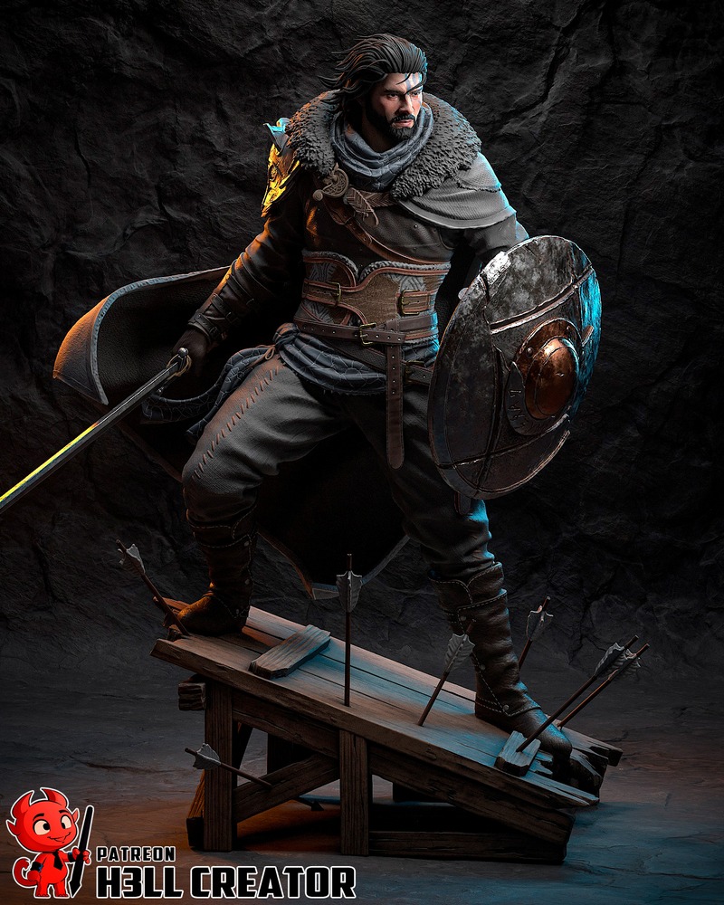 H3LL创作—猩红沙漠—kliff 3D打印模型|H3LL Creator – Crimson Desert – Kliff – 3D Print Model