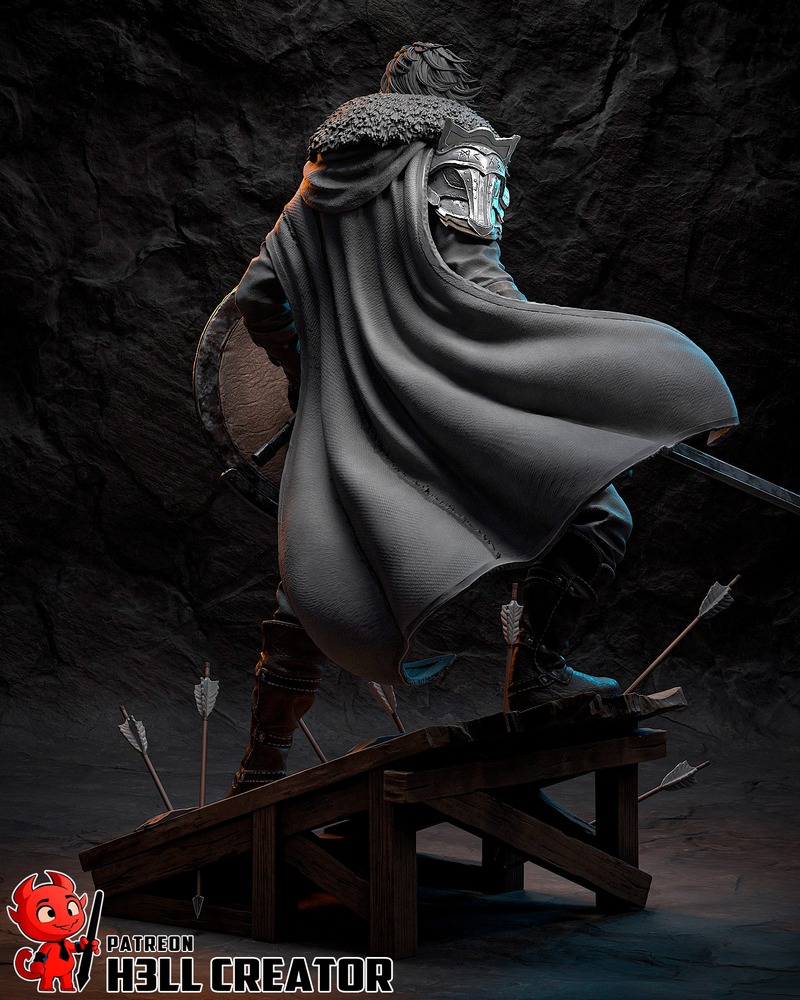 H3LL创作—猩红沙漠—kliff 3D打印模型|H3LL Creator – Crimson Desert – Kliff – 3D Print Model