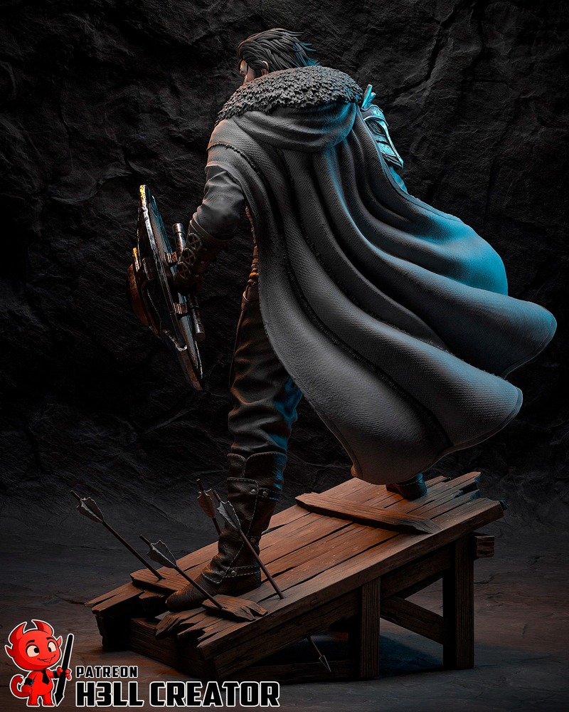 H3LL创作—猩红沙漠—kliff 3D打印模型|H3LL Creator – Crimson Desert – Kliff – 3D Print Model